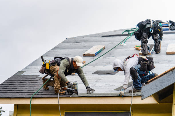 Professional Gutter Installation technician working in West Park, NY